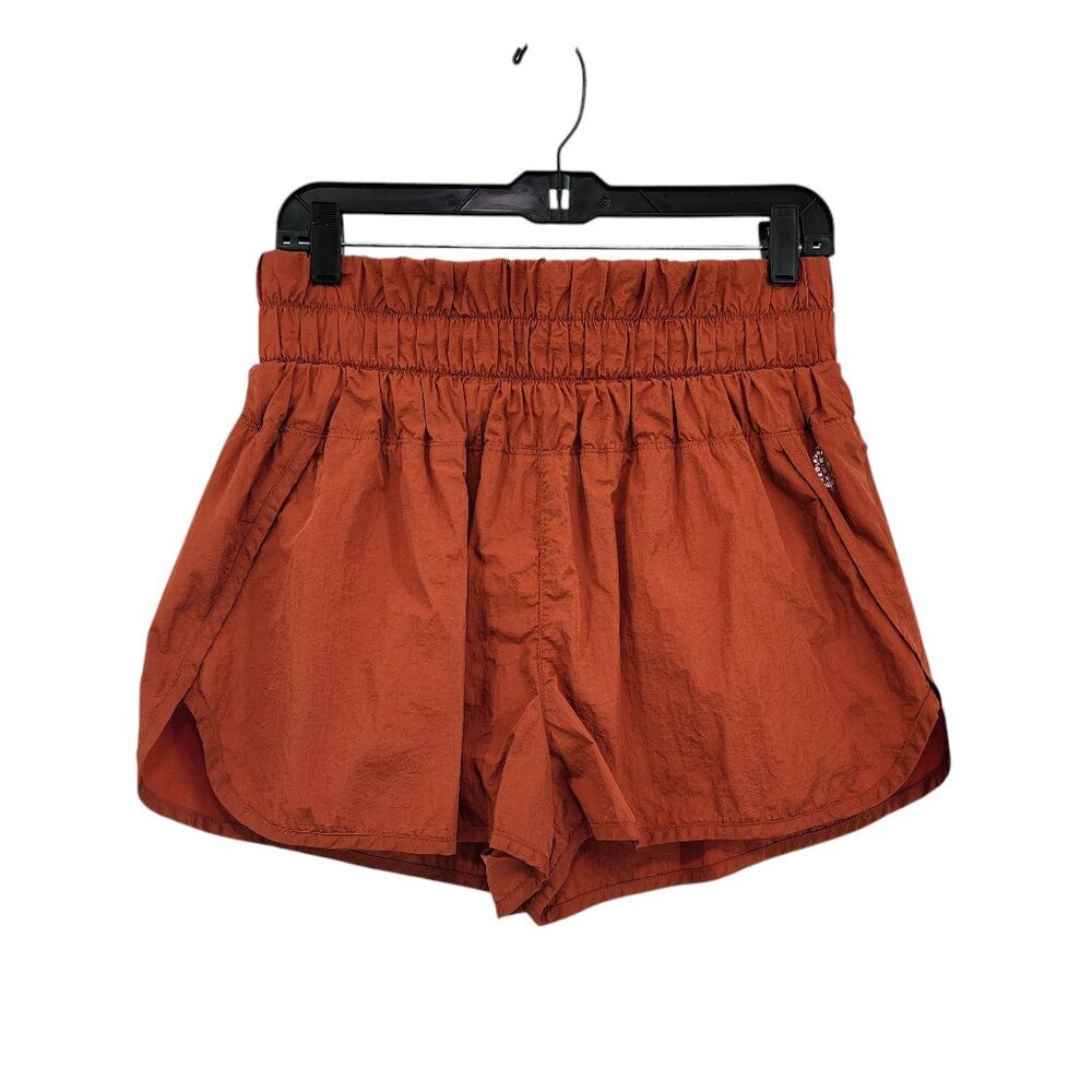 Free People Movement Women's Way Home Shorts Russet Orange Sz L